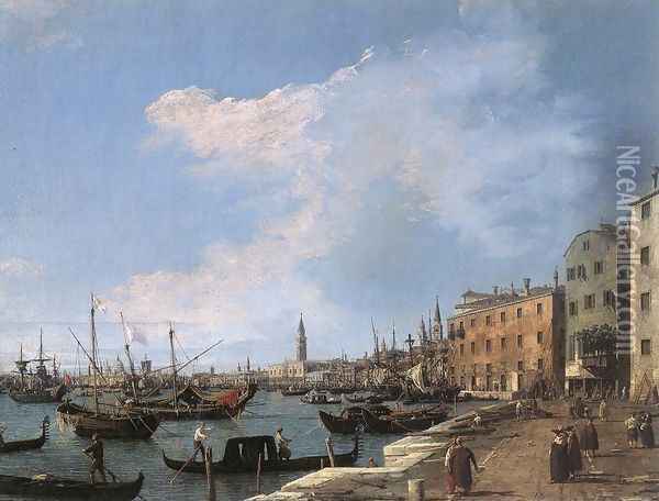 The Riva Degli Schiavoni, 1724-30 Oil Painting - (Giovanni Antonio Canal) Canaletto