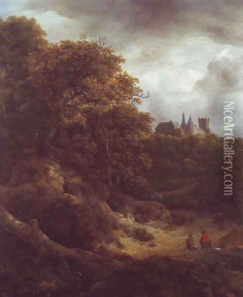 Benthim casle3 Oil Painting - Jacob Van Ruisdael