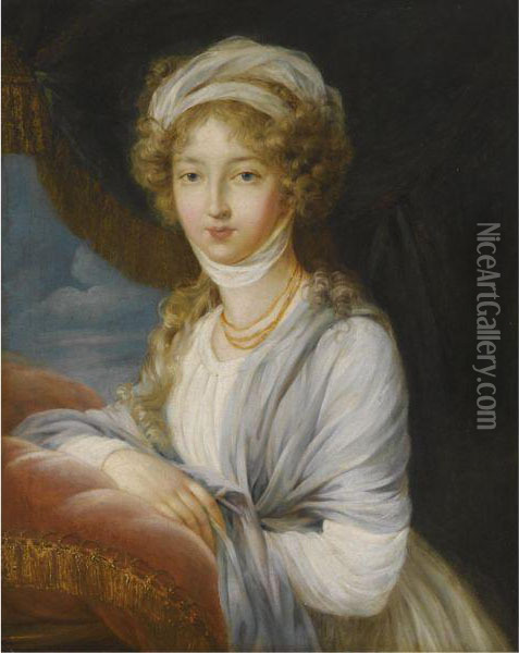 Portrait Of Grand Duchess Elizaveta Alexeevna Oil Painting - Elisabeth Vigee-Lebrun