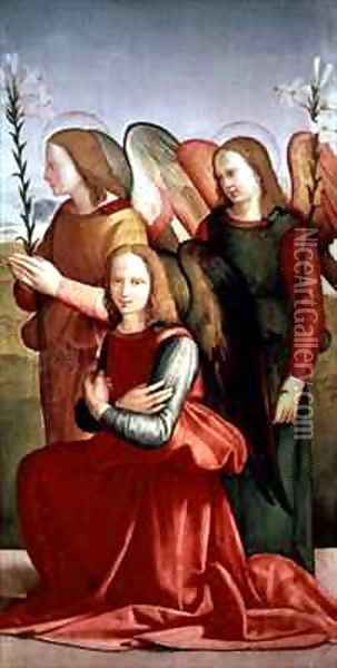 Three Angels 3 Oil Painting - Ridolfo Ghirlandaio
