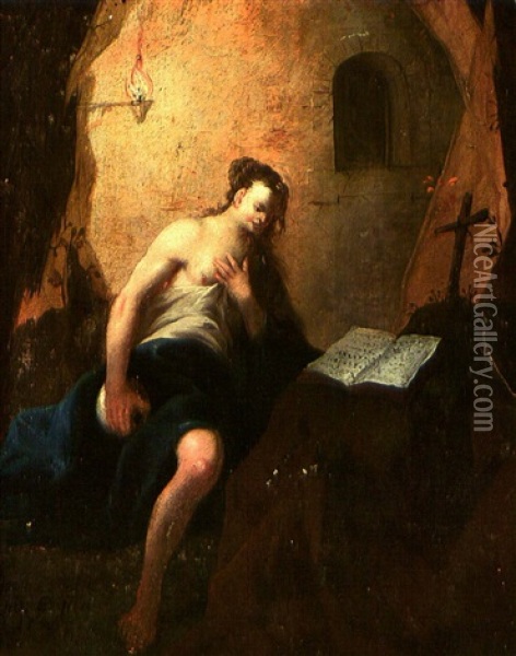 Hl. Maria Magdalena Oil Painting - Johann Zick