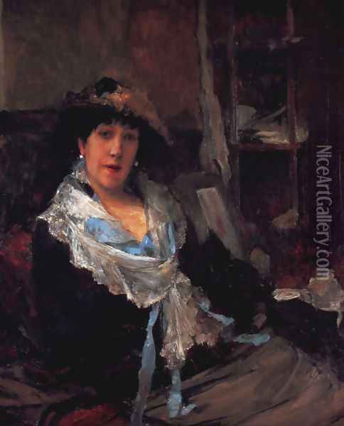 Lady Oil Painting - Jules Bastien-Lepage
