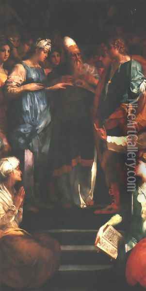 Marriage of the Virgin Oil Painting - Rosso Fiorentino (Giovan Battista di Jacopo)