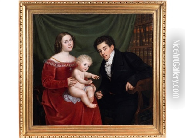 Die Familie Dr. Fr. Ritter Von Sidorowicz Oil Painting - Josef Ziegler