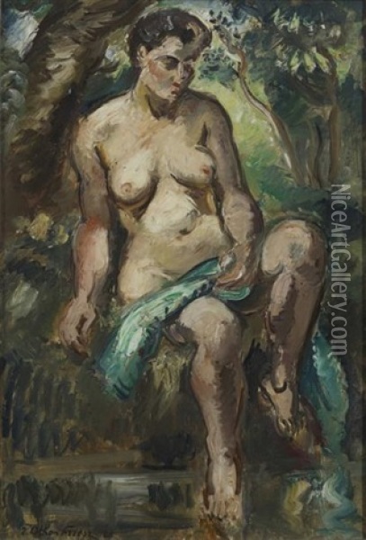 Faunesse, 1928 Oil Painting - Achille-Emile Othon Friesz