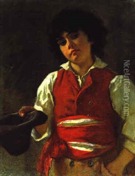 Portrat Eines Knaben Oil Painting - Carl Ludwig Friedrich Becker
