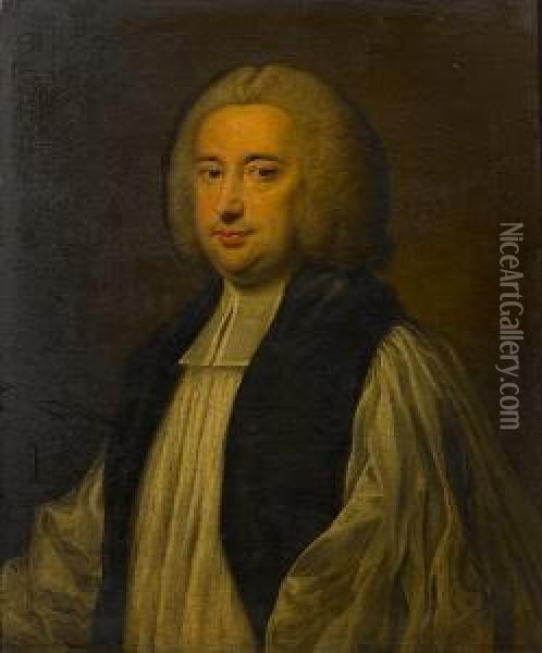 Portrait Of Richard Terrick (1710-1777) Oil Painting - Sir Nathaniel Dance-Holland