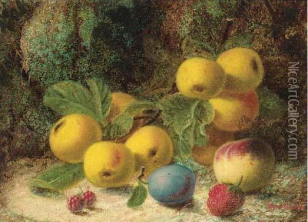 Apples Oil Painting - Oliver Clare