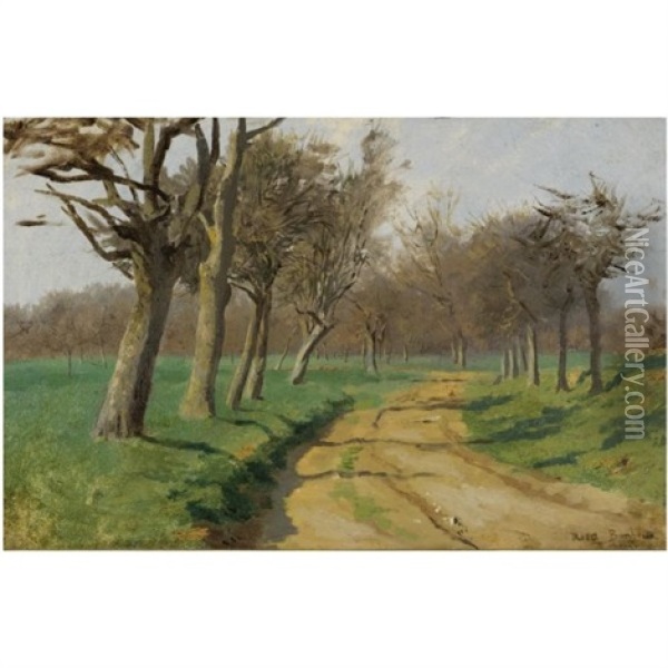 La Plaine Et Les Champs (le Chemin Tournant A L'entre Du Bois) Oil Painting - Rosa Bonheur