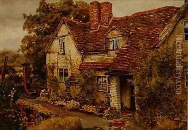 Country Cottage Oil Painting - Sydney Currie