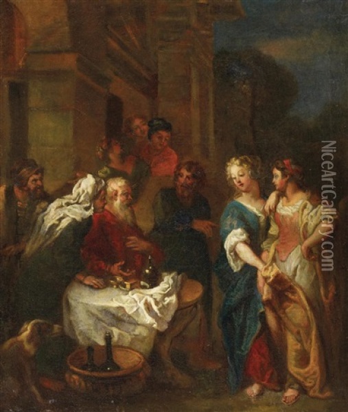 Mythologische Szene Oil Painting - Charles de La Fosse