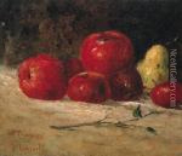 Nature Morte, Pommes Et Poires Oil Painting - Gustave Courbet