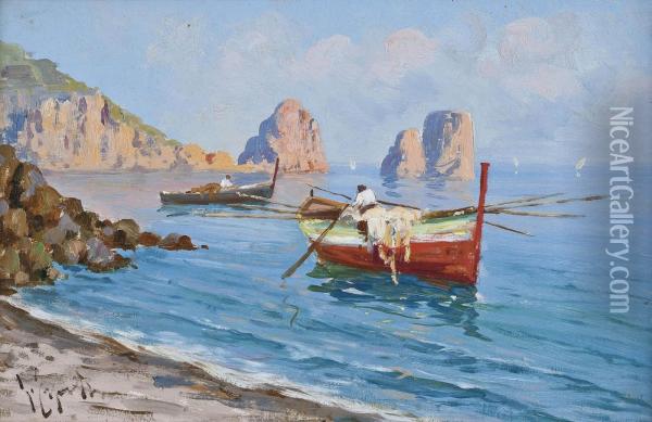 Capri Oil Painting - Gaetano Esposito
