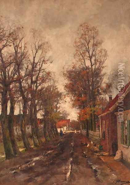 Sloterweg Oil Painting - Jan Hillebrand Wijsmuller
