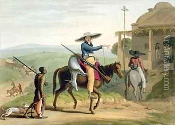 Boors Returning from Hunting Oil Painting - Samuel Daniell