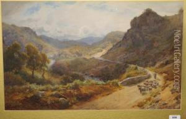 Llethyr Valley, South Wales Oil Painting - Samuel Towers
