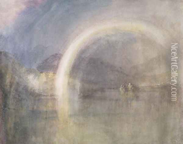 Rainbow Over Loch Awe, c.1831 Oil Painting - Joseph Mallord William Turner