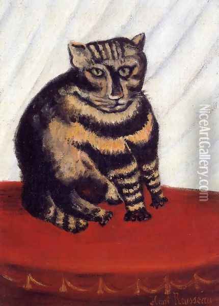 The Tiger Cat Oil Painting - Henri Julien Rousseau