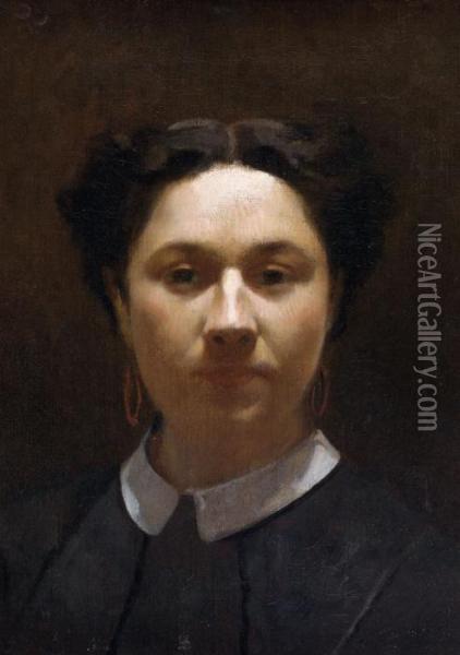 Portrait De Victoria Dubourg, Femme D'henri Fantin Latour Oil Painting - Ignace Henri Jean Fantin-Latour