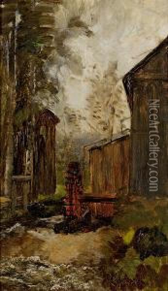 Gosaumuhle Bei Ischl Oil Painting - Emil Jakob Schindler