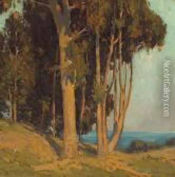Trees Along The Coast Oil Painting - Edgar Alwin Payne