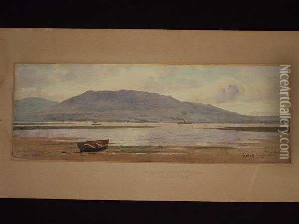 The Cave Hill And Belfast Lough Oil Painting - Joseph Carey Carey
