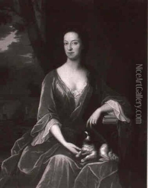 Portrait Of Anne Stringer, Wife Of John The 2nd Earl Of     Fitzwilliam (1685-1728) Of Milton Park Oil Painting - Michael Dahl