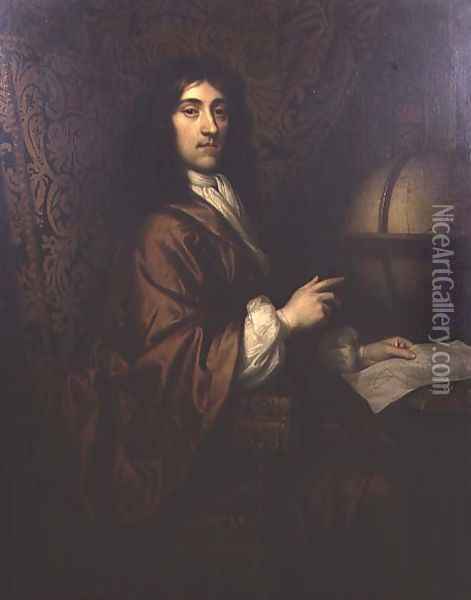 Portrait of Sir Robert Worsley Bart of Appueldurcombe Oil Painting - Johannes Kerseboom
