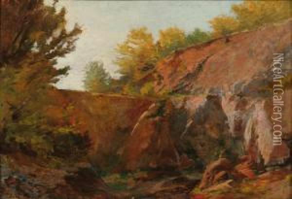 Hegyszakadek Oil Painting - Paul Von Szinyei-Merse