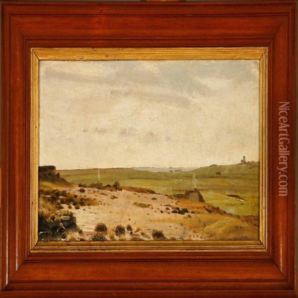 Summer Landscape In Jutland Oil Painting - Hans Ludvig Smidth