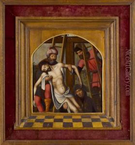 Die Kreuzabnahme Christi Oil Painting - Marcellus Coffermans