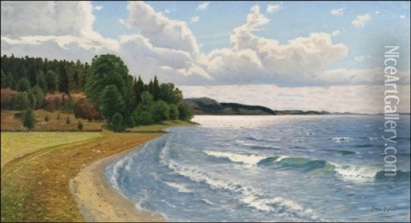 Kesapaiva (a Summerday) Oil Painting - Franz Tiger