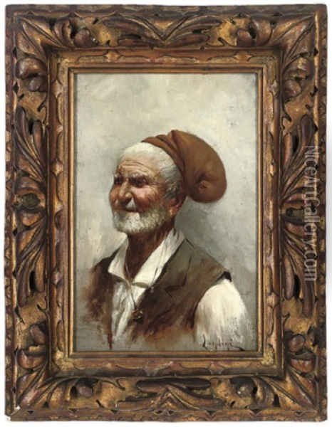 A Jolly Old Man Oil Painting - Andrea Landini
