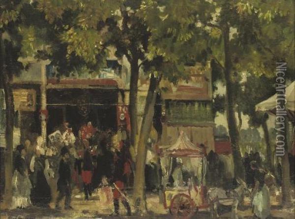 A Fete At Tours Oil Painting - Alfred Frederick W. Hayward