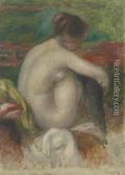 Etude De Nu Oil Painting - Pierre Auguste Renoir