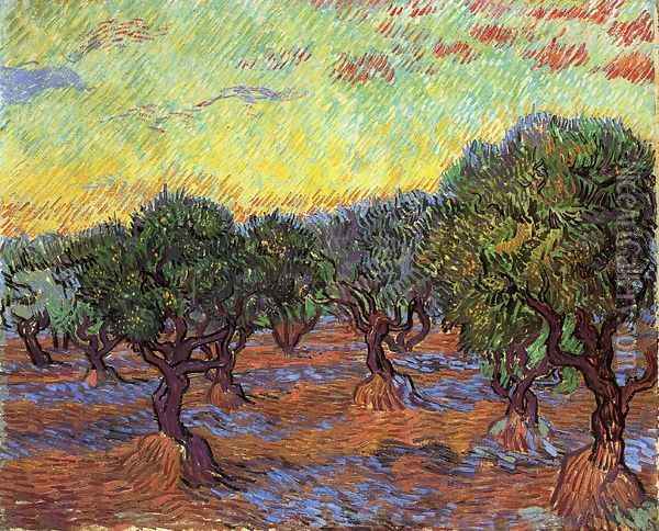 Olive Grove I Oil Painting - Vincent Van Gogh