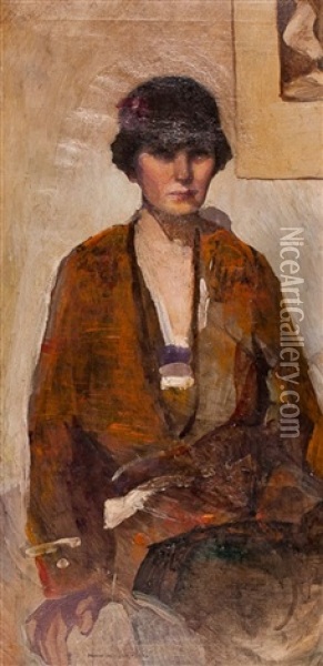 Self-portrait Oil Painting - Norah Neilson Gray