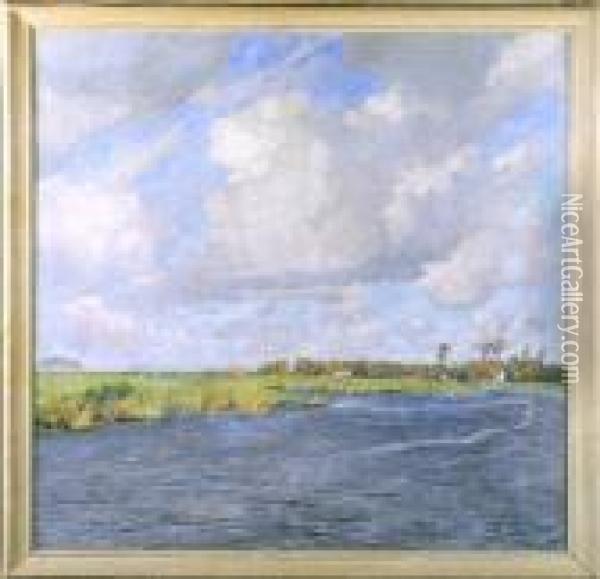 [la Lys En Ete] Oil Painting - Emile Claus