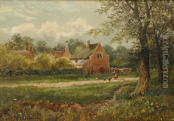 Clifton, Nottinghamshire Oil Painting - Enoch Crosland