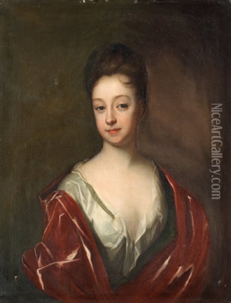 Ulrika Kristina Wellingk (1687-1766) Oil Painting - David von Krafft