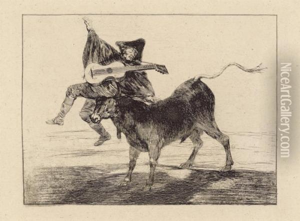 Dios Se Lo Pague A Usted Oil Painting - Francisco De Goya y Lucientes