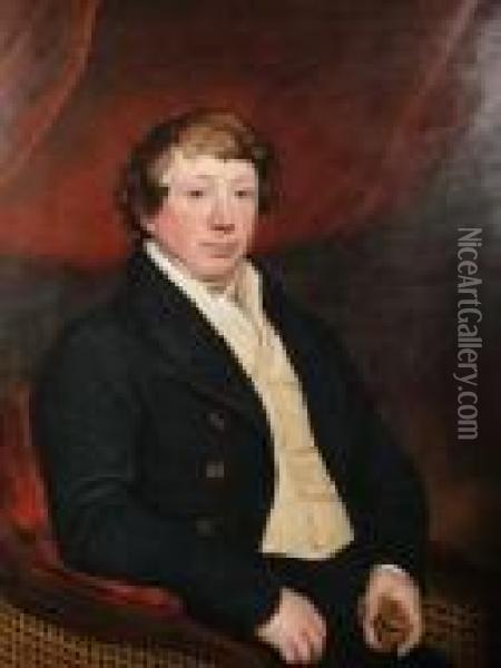 Portrait Of A Gentleman, Half-length Oil Painting - Sir Henry Raeburn
