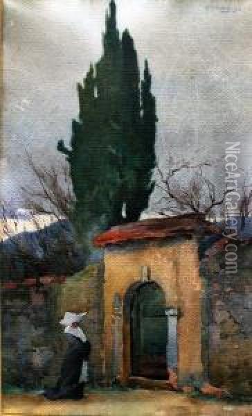 Przy Klasztornej Furcie Oil Painting - Henryk Mikolasch