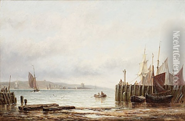 On The Firth Of Tay Oil Painting - George Clark Stanton