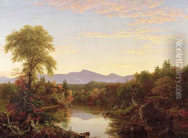 Catskill Creek, New York, 1845 Oil Painting - Thomas Cole