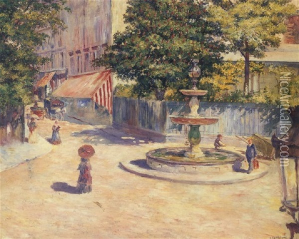 La Place Saint-georges Oil Painting - Gustave Caillebotte
