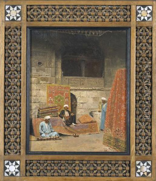 Arabische Teppichhandler Oil Painting - Voitler Billney