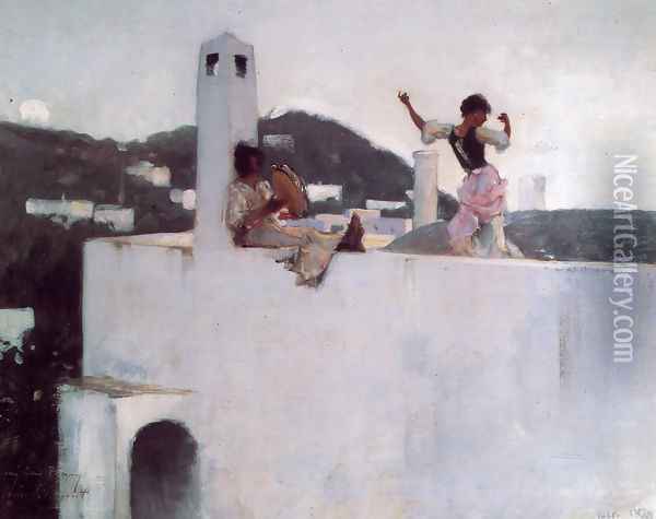 Capri Oil Painting - John Singer Sargent