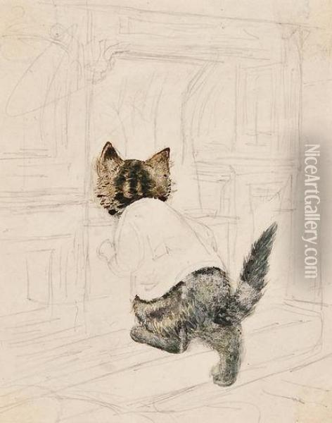 Tom Kitten Oil Painting - Helen Beatrix Potter