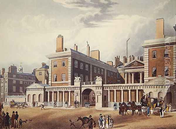 View of the Admiralty, 1818 Oil Painting - Thomas Hosmer Shepherd